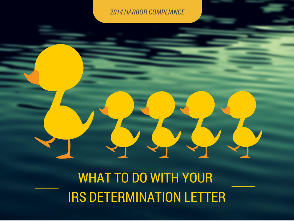 Nonprofit Compliance Post Irs Determination Letter Blog Irs Determination Letter