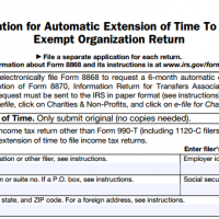 New Law Streamlining Form 990 Extensions Comes into Effect